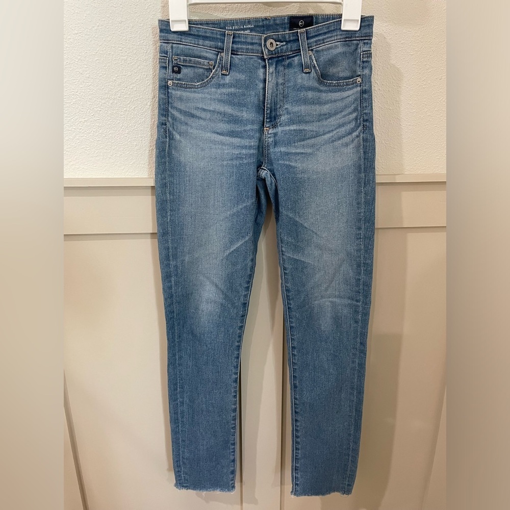 AG Adriano Goldschmied the Stevie Ankle Straight Leg Jeans